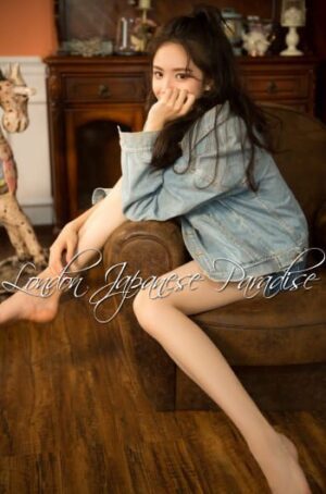 Ida Cute Asian London Escort in denim jacket