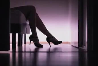legs in the dark