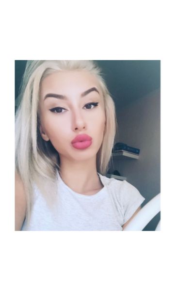 pouting young blonde Falkirk companion