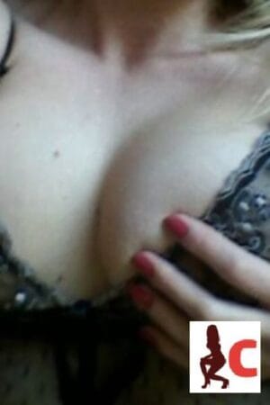 Carmarthenshire escort's cleavage