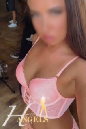 Southampton escort in a pink bra