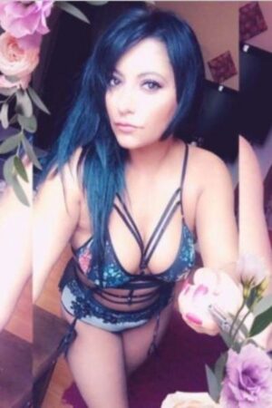 sexy lingerie on Halifax escort with black hair