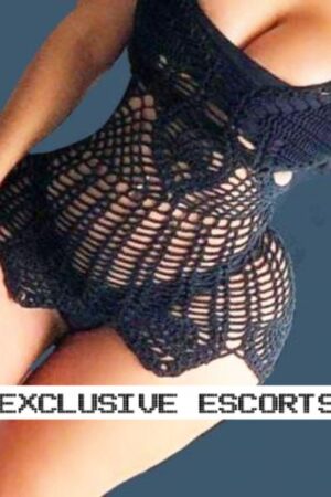 Surrey escort in black lace
