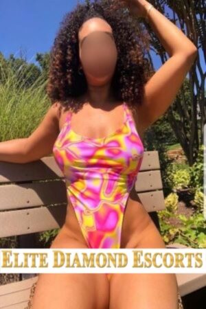 Nottingham escort in colourful swimwear