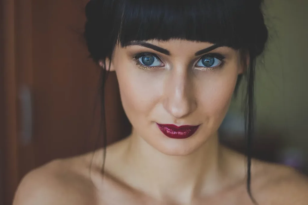 Black haired escort
