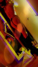 Sophia Jade TS in a black thong