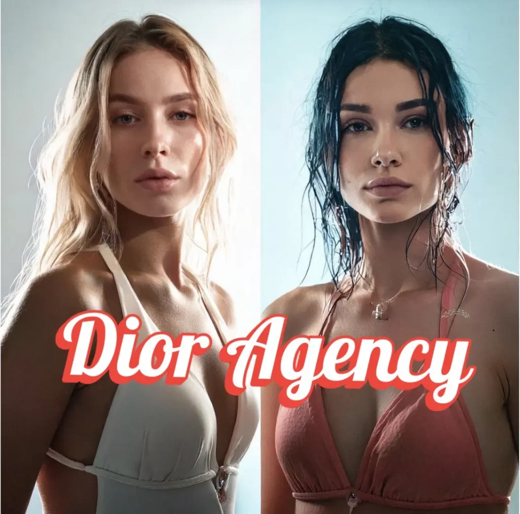 Two escorts at Dior agency