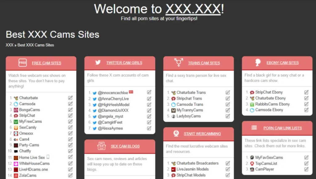XXX Pornsites