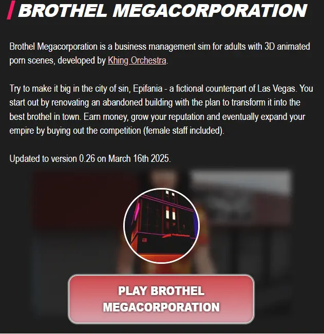 Brothel Megacorporation
