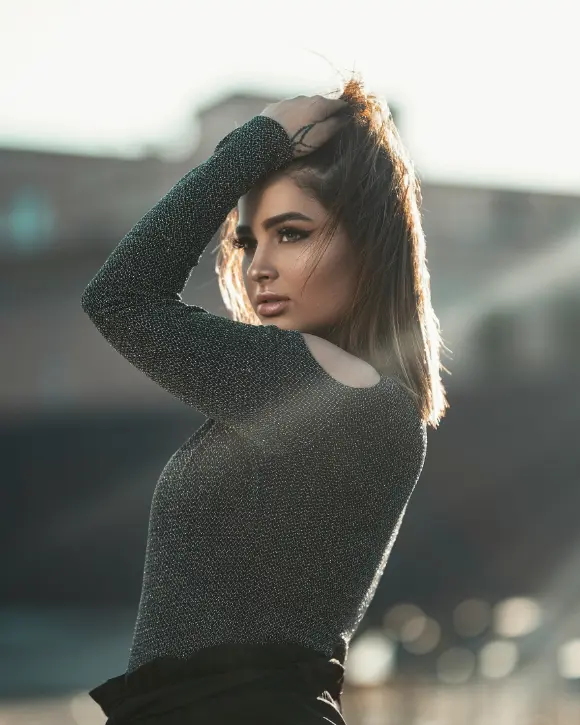 Young Bangor escort in a grey top