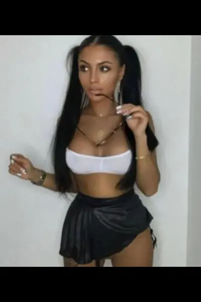 Petite Manchester Escort in a small white top