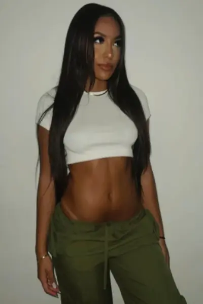 Long brown-haired Brazilian Escort