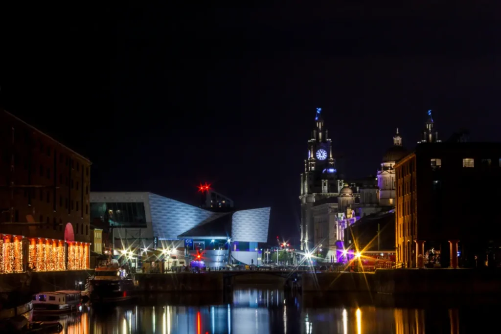 Liverpool Albert Dock at night