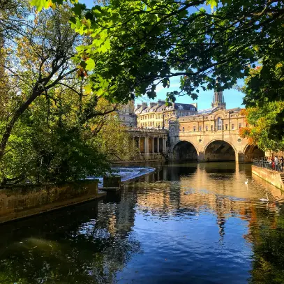 Pulteney bridge bath in Summer