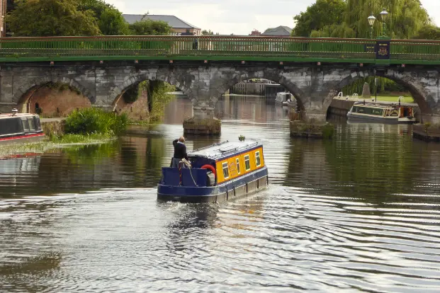 Canal boat in Stoke-on-Trent