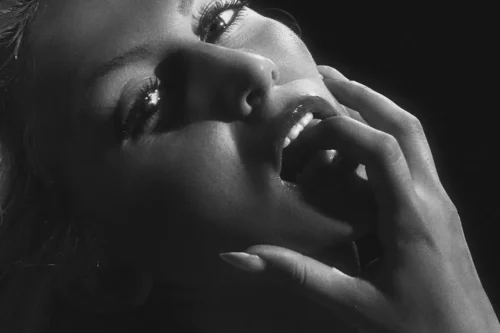 Sexy Scottish Escort licking her finger