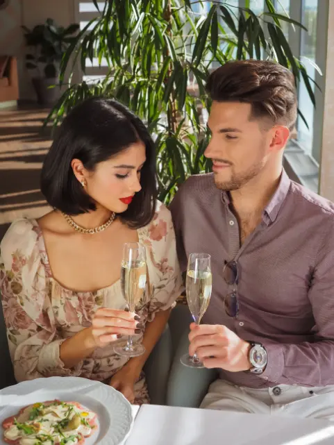 Man on a dinner date with a Dublin escort