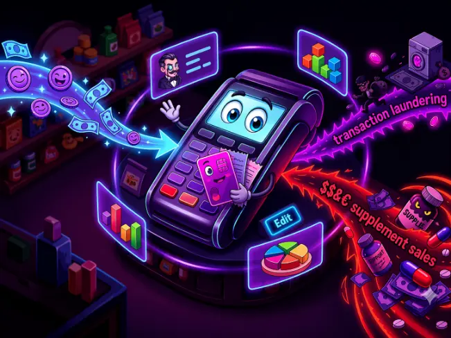 Cartoon payment machine
