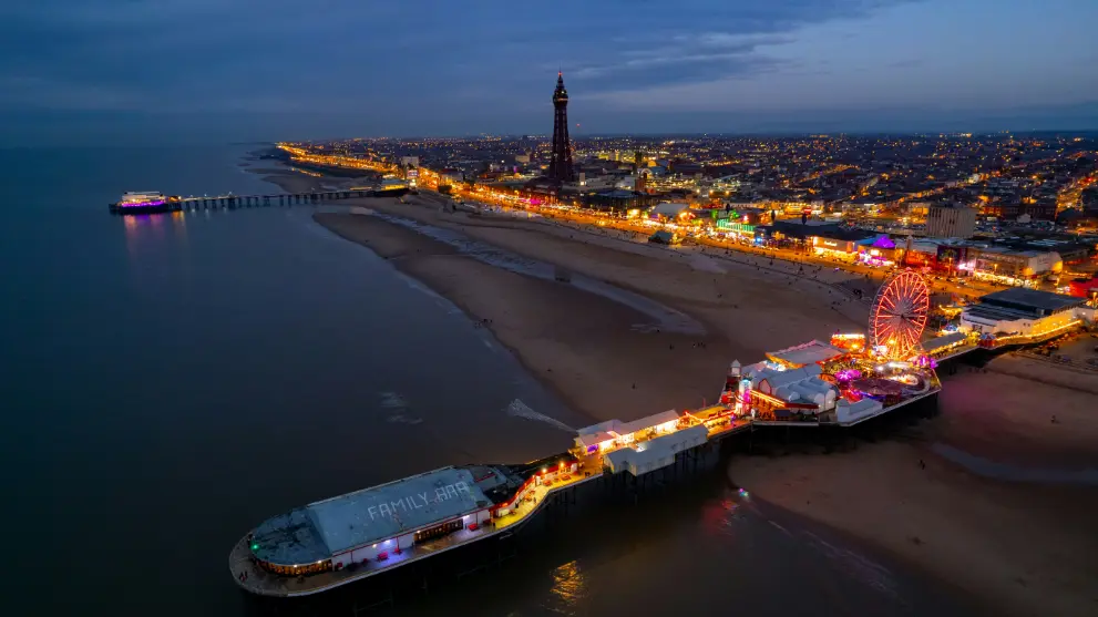 Blackpool at night