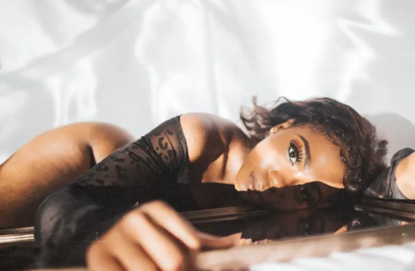 Black Wexford escort posing seductively