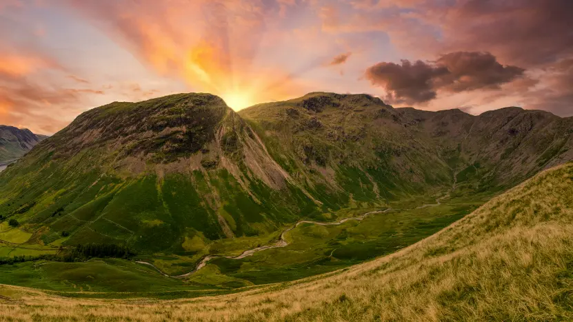 Cumbria at sunset