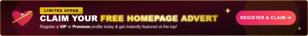 Claim your free Cupid Escorts homepage advert
