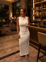 Falkirk escort drinking champagne