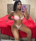 Brazilian Escort in pink lingerie